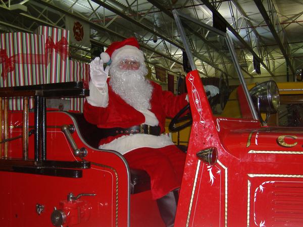 Santa at FASNY Museum of Firefighting